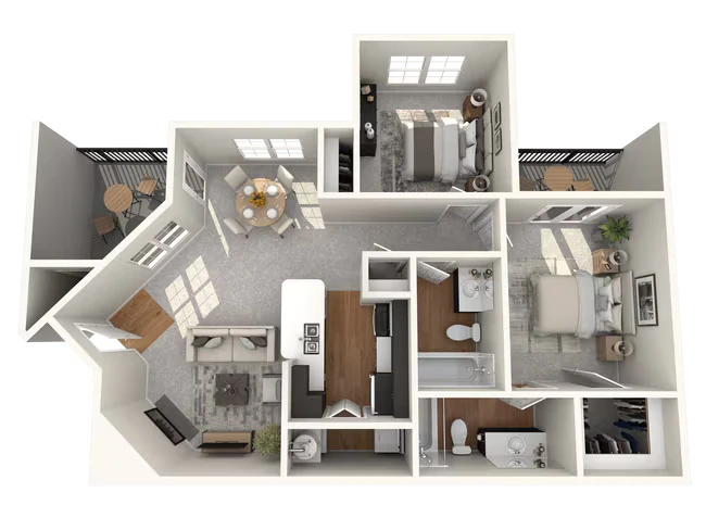 B1 - 850 Sq. Ft. 0428 floor plan